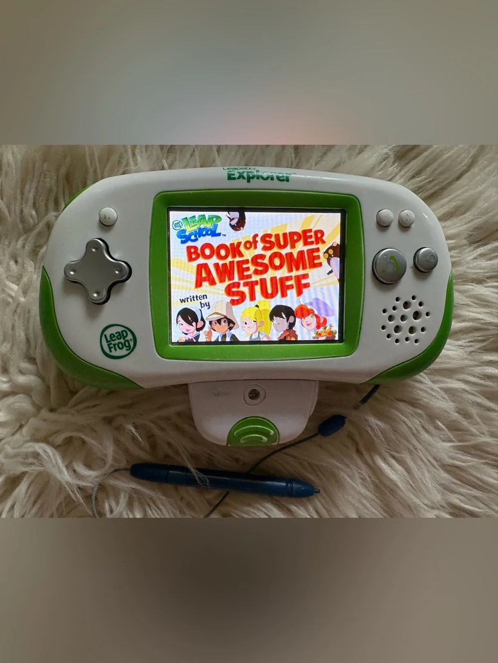 Leap Frog Leapster Explorer Learning Game System Lot Camera 7 Games Disney Green
